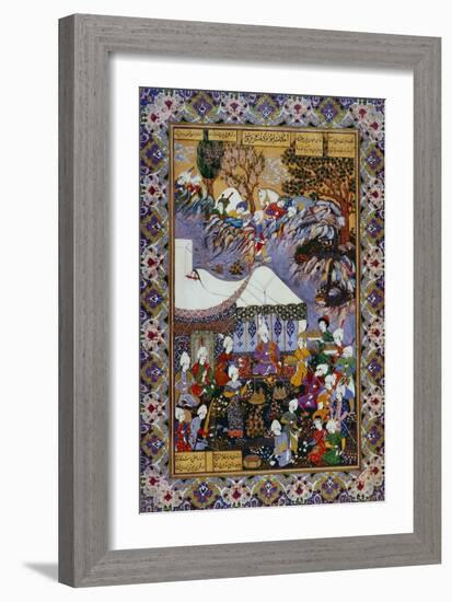 Shapur Approaches Khusrau Parviz-null-Framed Giclee Print