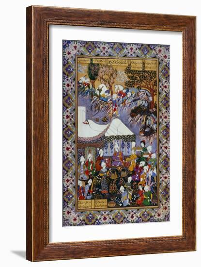 Shapur Approaches Khusrau Parviz-null-Framed Giclee Print