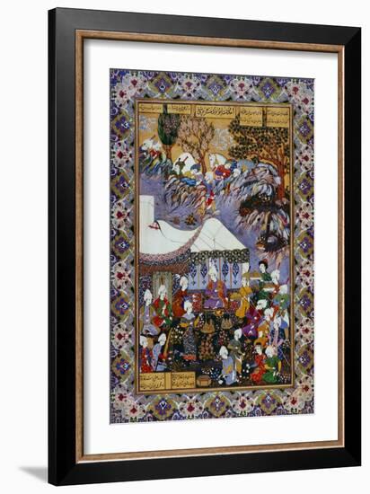 Shapur Approaches Khusrau Parviz-null-Framed Giclee Print