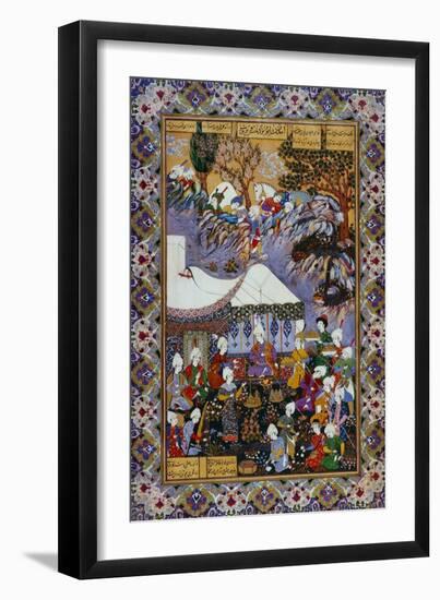 Shapur Approaches Khusrau Parviz-null-Framed Giclee Print