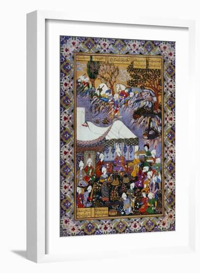 Shapur Approaches Khusrau Parviz-null-Framed Giclee Print