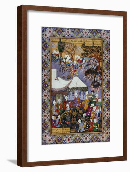 Shapur Approaches Khusrau Parviz-null-Framed Giclee Print