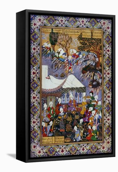 Shapur Approaches Khusrau Parviz-null-Framed Premier Image Canvas