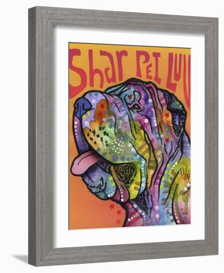 Shar Pei Love-Dean Russo-Framed Giclee Print