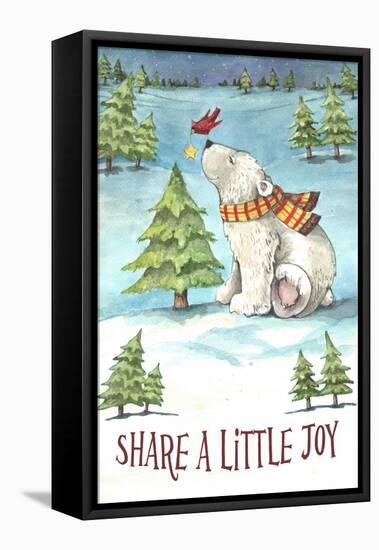 Share a Little Joy-Melinda Hipsher-Framed Premier Image Canvas