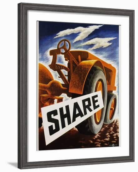 Share Poster-null-Framed Photographic Print