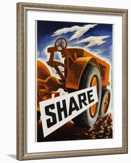 Share Poster-null-Framed Photographic Print