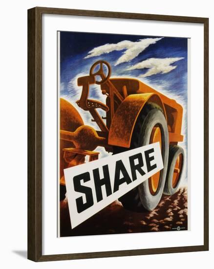 Share Poster-null-Framed Photographic Print