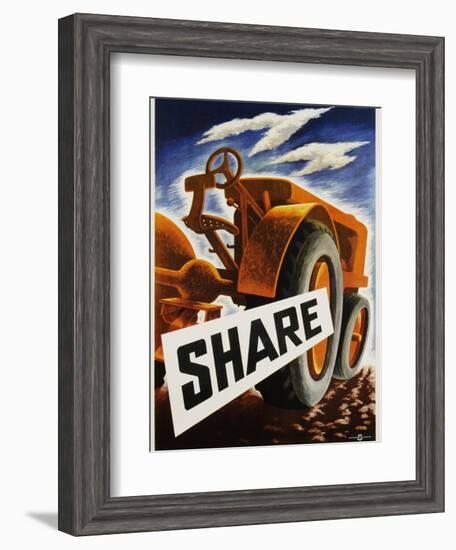 Share Poster-null-Framed Photographic Print