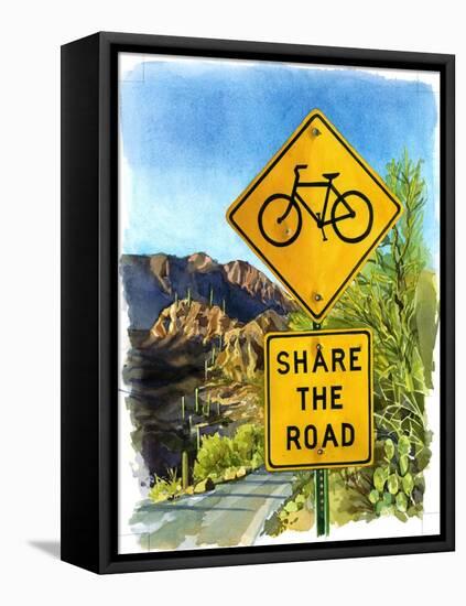 Share the Road, Gates Pass, 2004-Lucy Masterman-Framed Premier Image Canvas