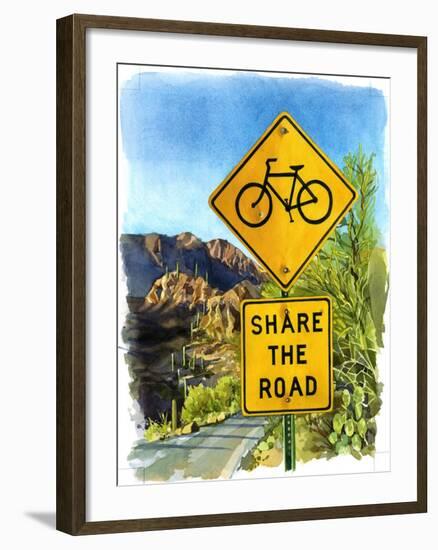 Share the Road, Gates Pass, 2004-Lucy Masterman-Framed Giclee Print