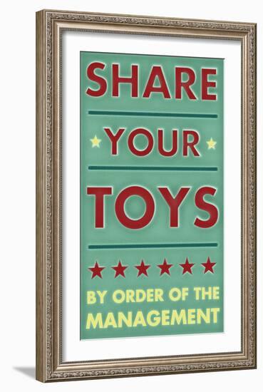 Share Your Toys-John Golden-Framed Art Print