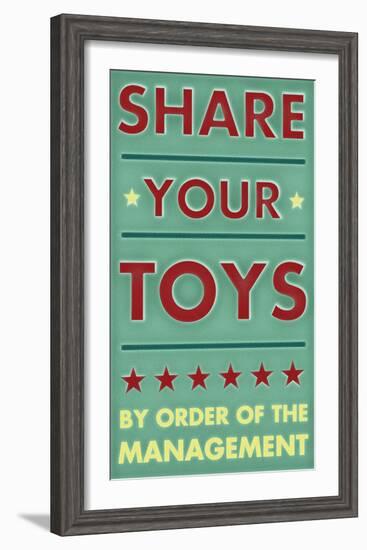 Share Your Toys-John Golden-Framed Art Print