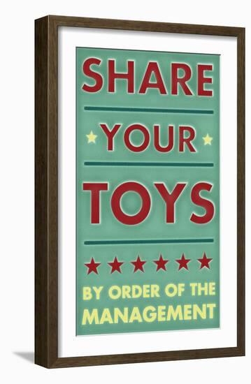 Share Your Toys-John Golden-Framed Art Print