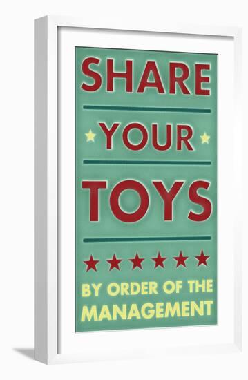 Share Your Toys-John Golden-Framed Art Print