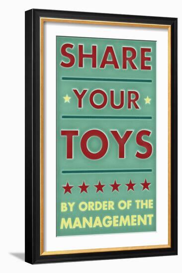 Share Your Toys-John Golden-Framed Art Print