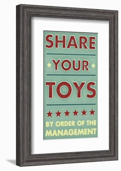 Share Your Toys-John Golden-Framed Giclee Print