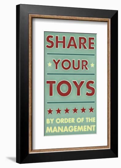 Share Your Toys-John Golden-Framed Giclee Print