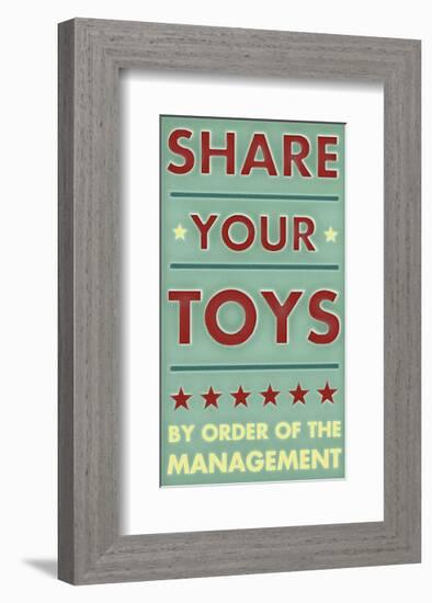 Share Your Toys-John Golden-Framed Giclee Print