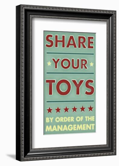 Share Your Toys-John Golden-Framed Giclee Print