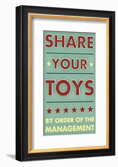 Share Your Toys-John Golden-Framed Giclee Print