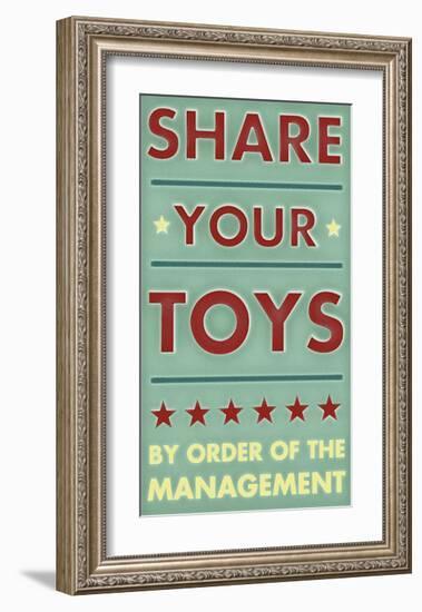 Share Your Toys-John Golden-Framed Giclee Print