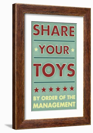 Share Your Toys-John Golden-Framed Giclee Print