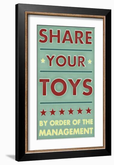 Share Your Toys-John Golden-Framed Giclee Print