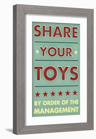 Share Your Toys-John Golden-Framed Giclee Print