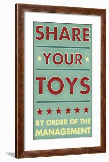 Share Your Toys-John Golden-Framed Giclee Print