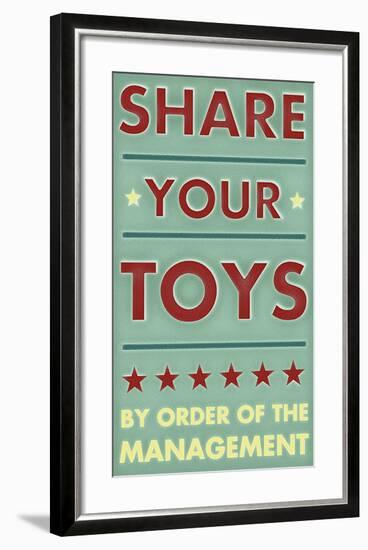 Share Your Toys-John Golden-Framed Giclee Print