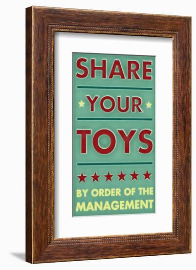 Share Your Toys-John Golden-Framed Art Print