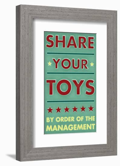 Share Your Toys-John Golden-Framed Art Print