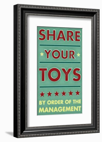 Share Your Toys-John Golden-Framed Art Print