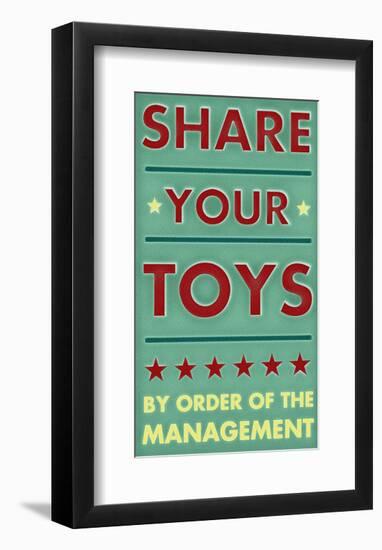 Share Your Toys-John Golden-Framed Art Print