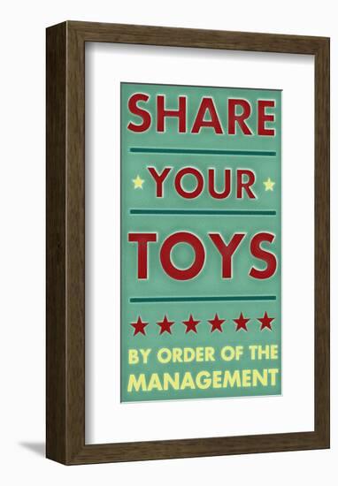 Share Your Toys-John Golden-Framed Art Print