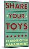 Share Your Toys-John Golden-Mounted Art Print