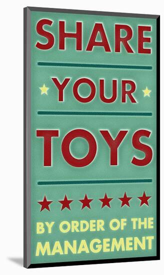 Share Your Toys-John Golden-Mounted Art Print