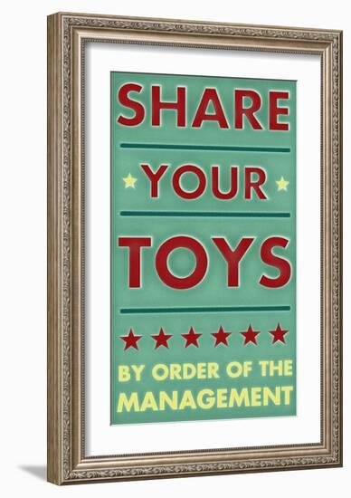 Share Your Toys-John Golden-Framed Art Print