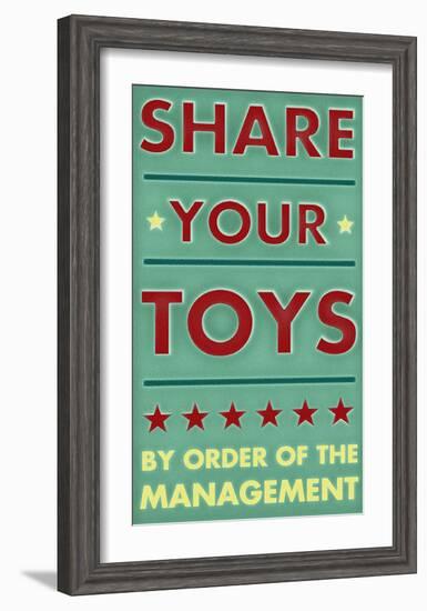 Share Your Toys-John Golden-Framed Art Print