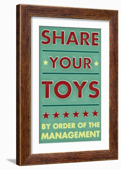 Share Your Toys-John Golden-Framed Art Print