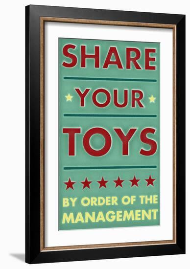 Share Your Toys-John Golden-Framed Art Print