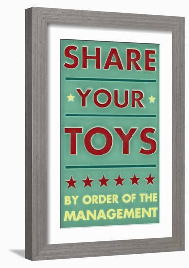 Share Your Toys-John Golden-Framed Art Print