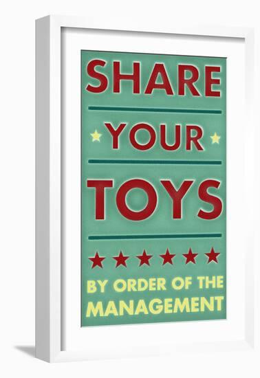 Share Your Toys-John Golden-Framed Art Print