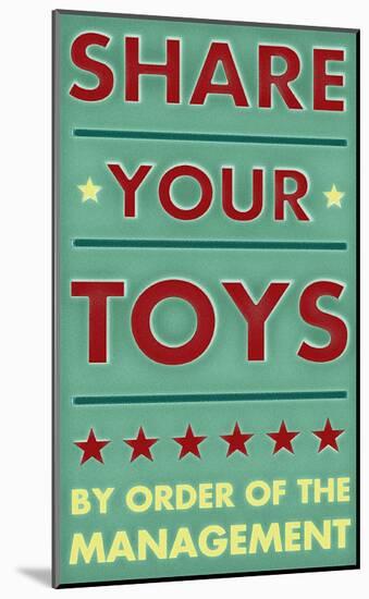 Share Your Toys-John Golden-Mounted Art Print