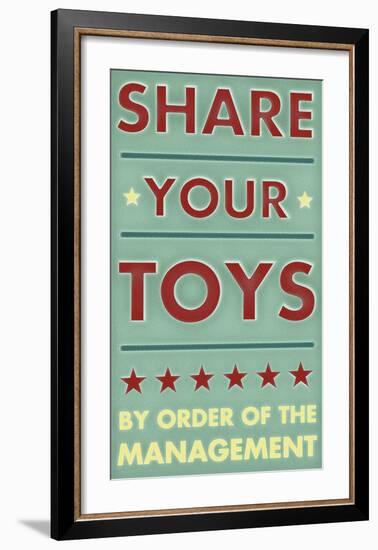 Share Your Toys-John W Golden-Framed Art Print
