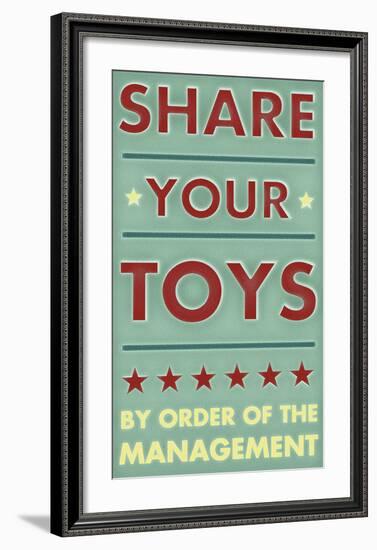 Share Your Toys-John W Golden-Framed Art Print