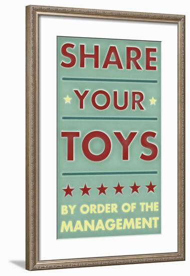 Share Your Toys-John W^ Golden-Framed Art Print