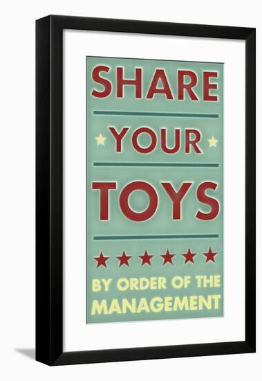 Share Your Toys-John W^ Golden-Framed Art Print