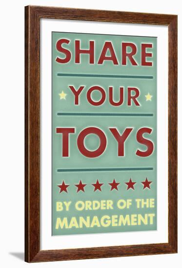 Share Your Toys-John W^ Golden-Framed Art Print